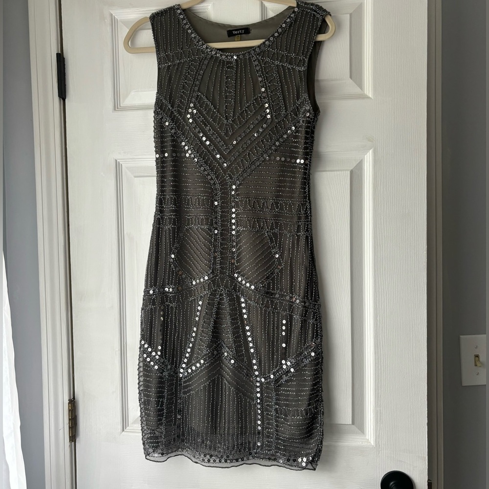 Verty beaded formal dress
